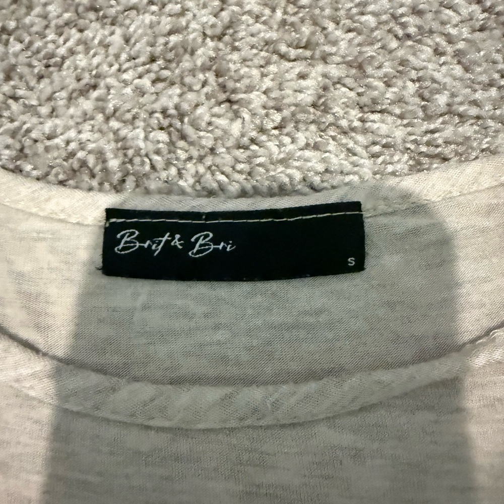 Women's Cream Ruffle Hem Top - Picture 2 of 2